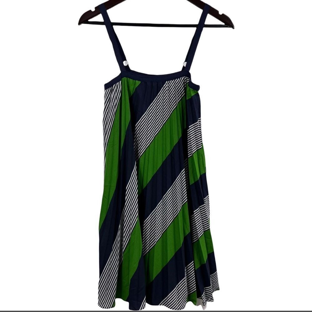 Thakoon for Target Trapeze Dress Sz 7 Green and Navy